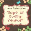 featured on Hope in Every Season